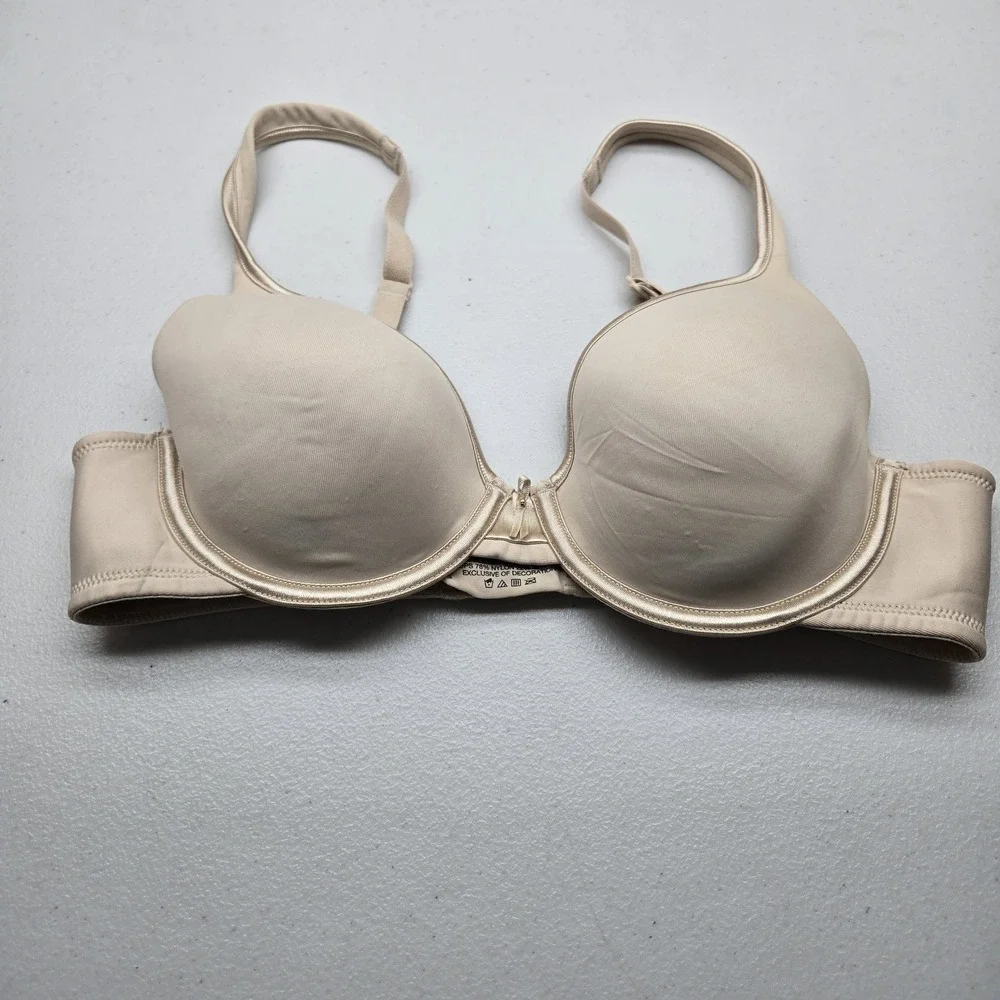 Vanity Fair Women Bra 34C Beige‎ 75335 T Shirt Underwired Convertible